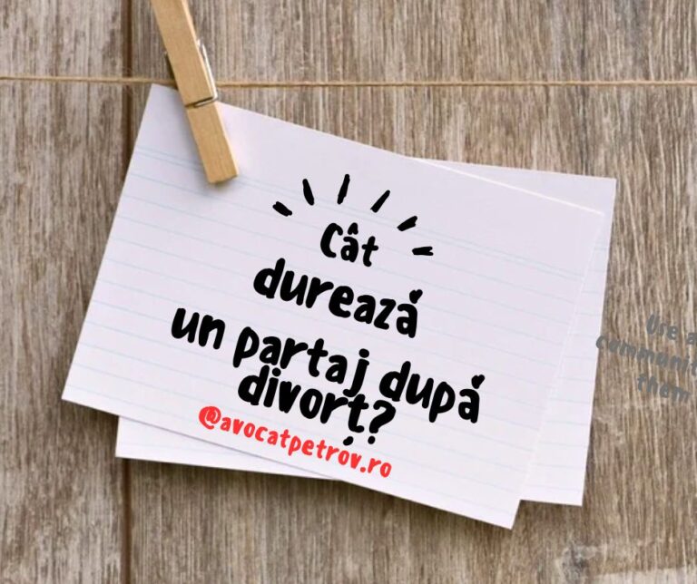 Cât durează un partaj după divorț?