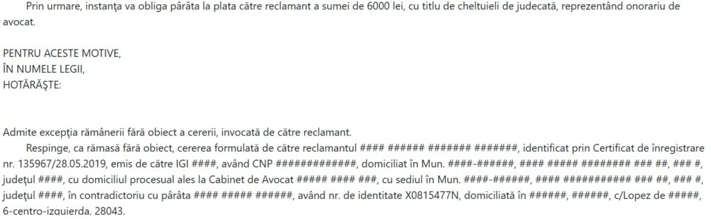 onorariu avocat 6000 lei proces pensie alimentara cluj napoca