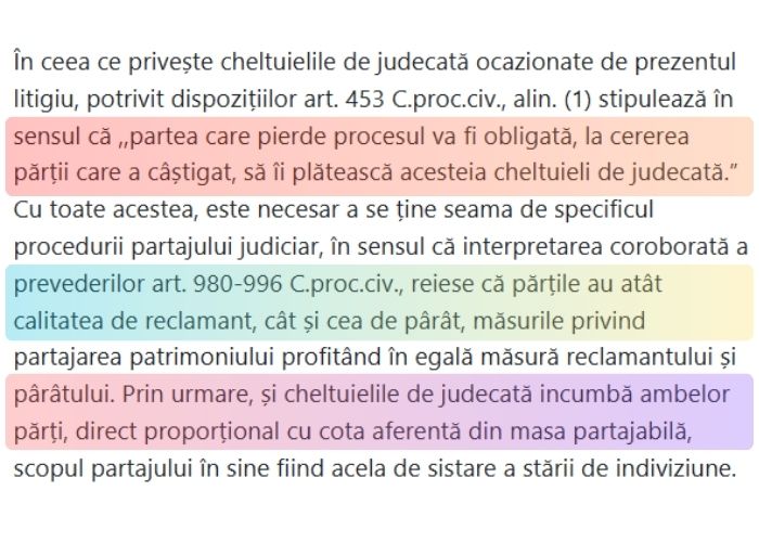 cine plateste partajul exemplu judecătoria pitesti