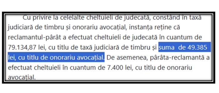 onorariu avocat partaj 10000 de euro judecatoria cluj-napoca