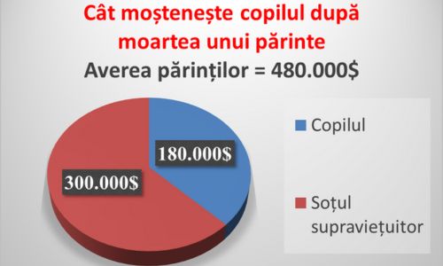 Cât moștenește copilul după moartea unui părinte exemplul 2
