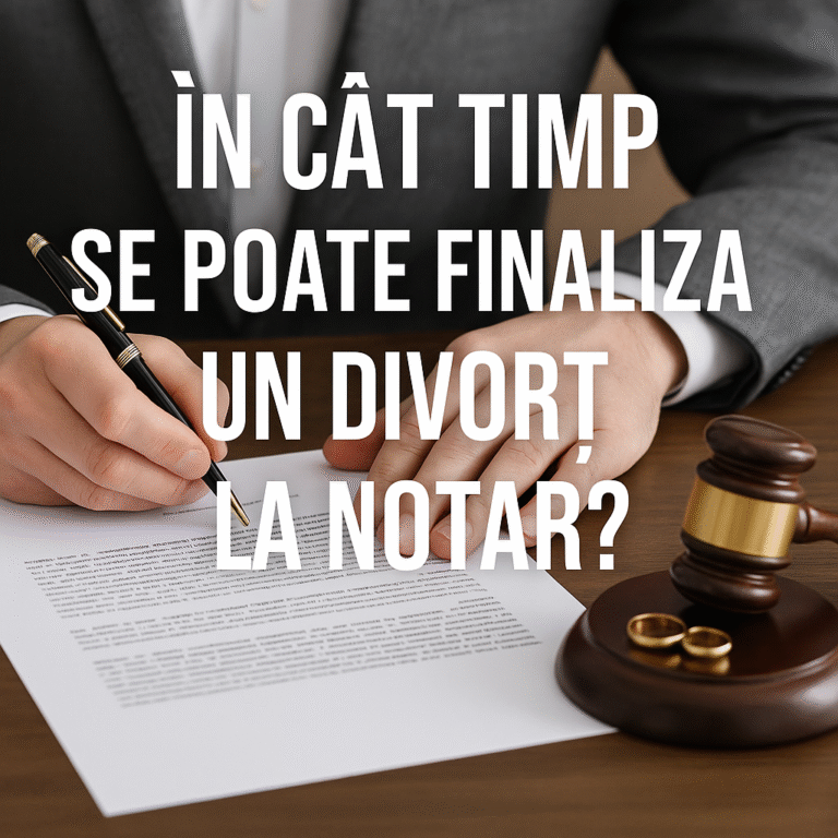 În cât timp se poate finaliza un divorț la notar?