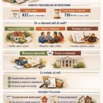 Cât durează un proces de moștenire în 2026? Exemple judecătorie