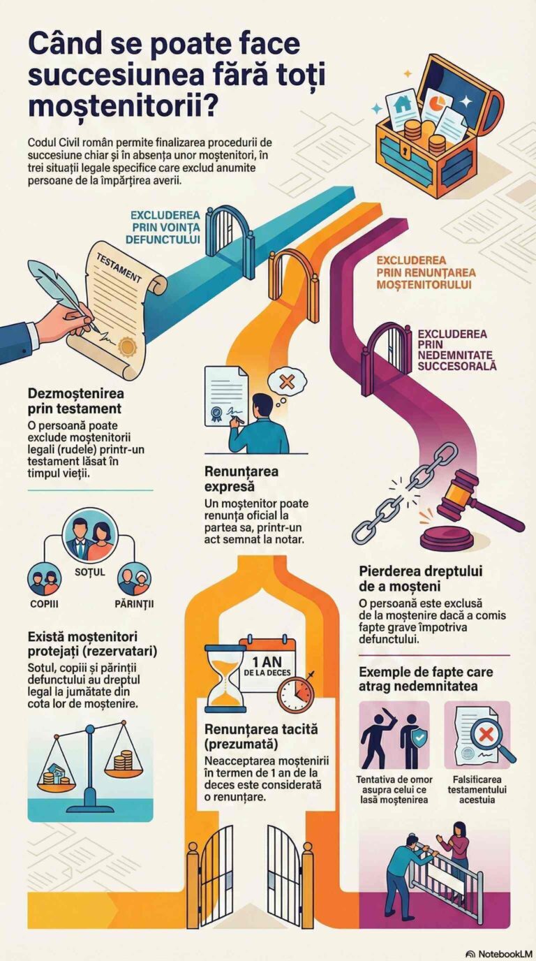 Când se poate face moștenirea fără toți moștenitorii? Situații legal explicate