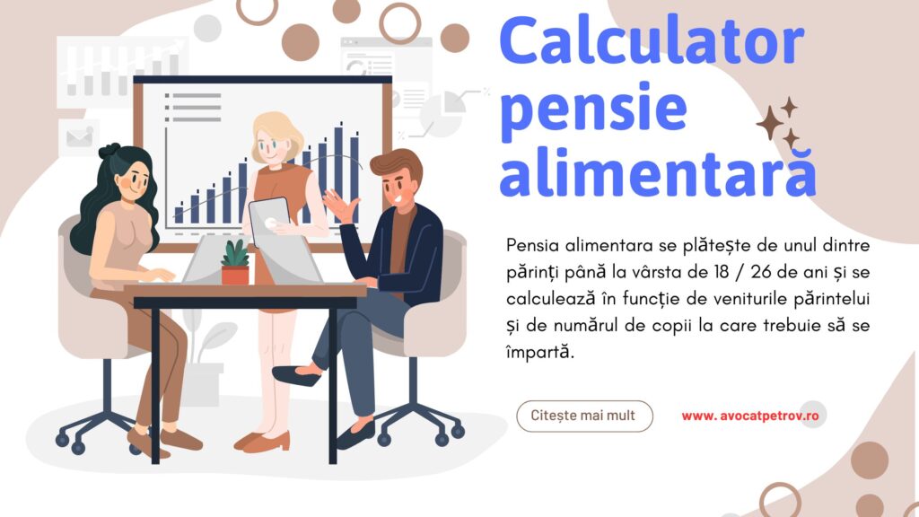 Afla cat este pensia alimentara sau de intretinere folosind acest calculator