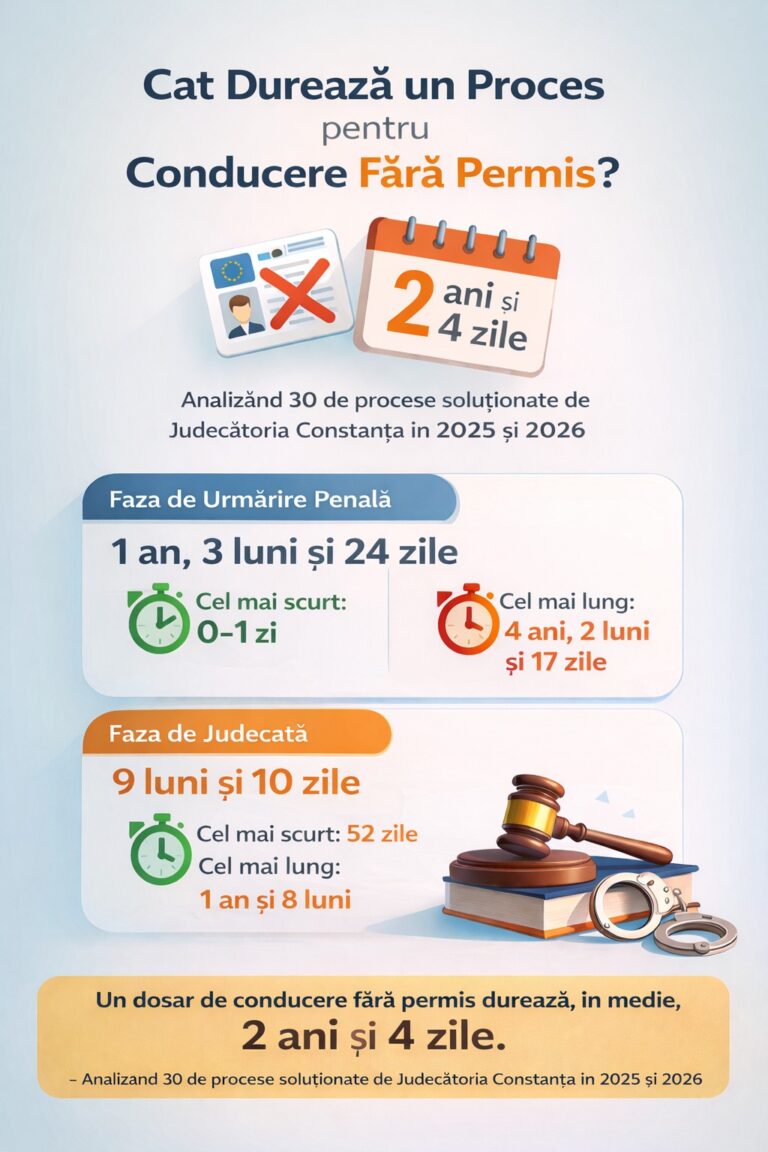 Cât durează un dosar de conducere fără permis
