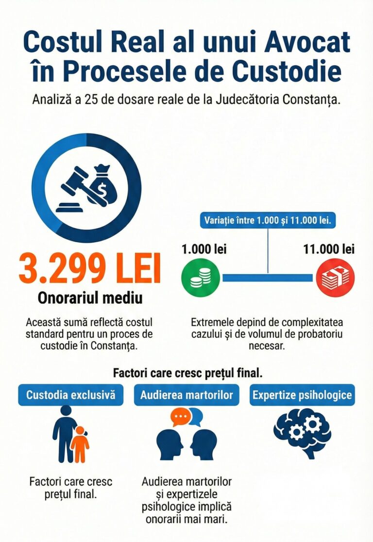 Cât costă un avocat pentru custodia copilului?