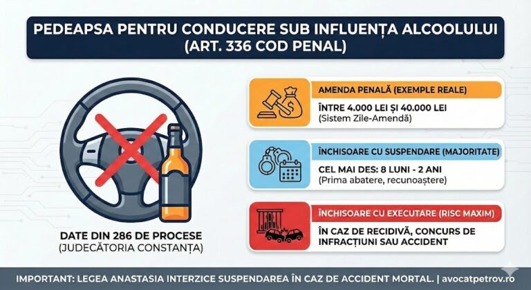 Ce pedeapsă primești pentru alcool sau droguri la volan? Statistici